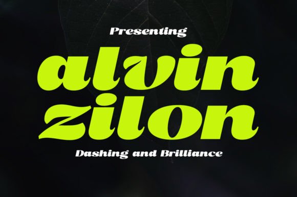 Alvin Zilon: A Display Font That Elevates Small Business Branding