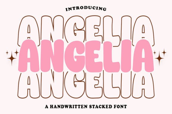 Angelia Stacked: A Stylish Typeface for Editorial Elegance