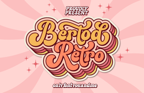 Bertod Retro: A Playful Display Font for Web Designers and Digital Brands