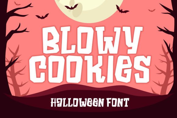 Blowy Cookies: A Cheerful Font for Halloween and Beyond