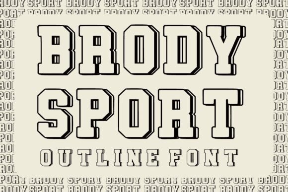 Brody Sport Font: A Versatile Display Typeface for Small Business Branding