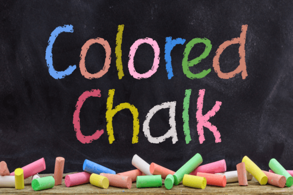 Colored Chalk: A Handwritten Font That Brings Nostalgia and Personality to Your Handmade Products