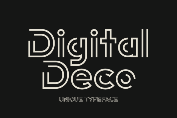 Digital Deco: A Display Font That Bridges Art Deco Glamour with Modern Editorial Design