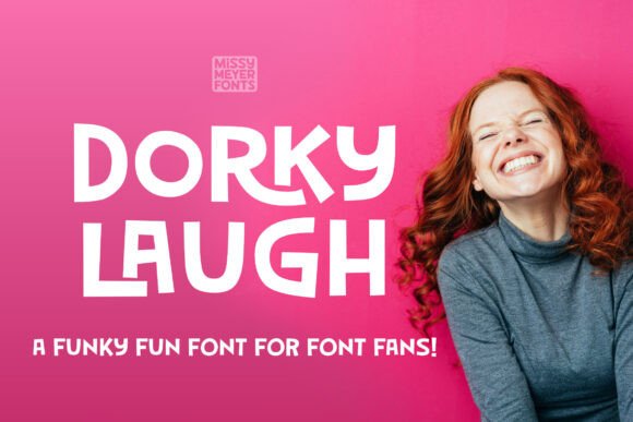 Dorky Laugh: A Quirky Display Font for Playful Brand Identities