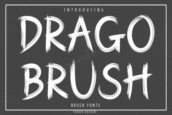 Drago Brush: A Handwritten Display Font for Modern Editorial Design