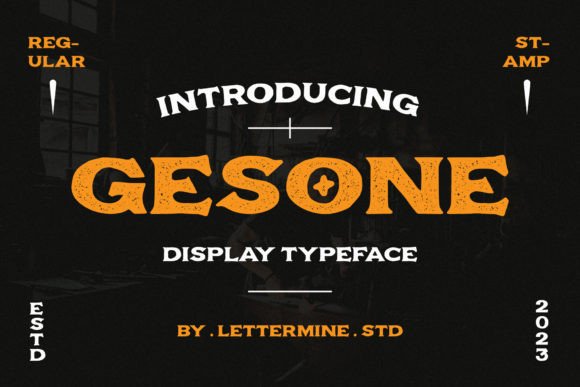 Gesone: A Vintage Display Font for Timeless Editorial Design
