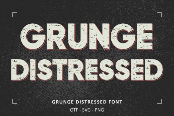 Grunge Distressed: A Vintage-Inspired Font for Editorial Design