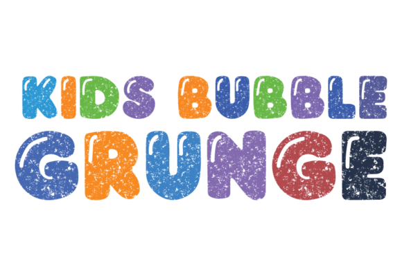 Kids Bubble Grunge Font: A Playful Display for Digital Branding