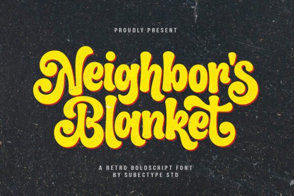 Neighbor’s Blanket Font: A Cozy Retro Display Typeface for Modern Branding
