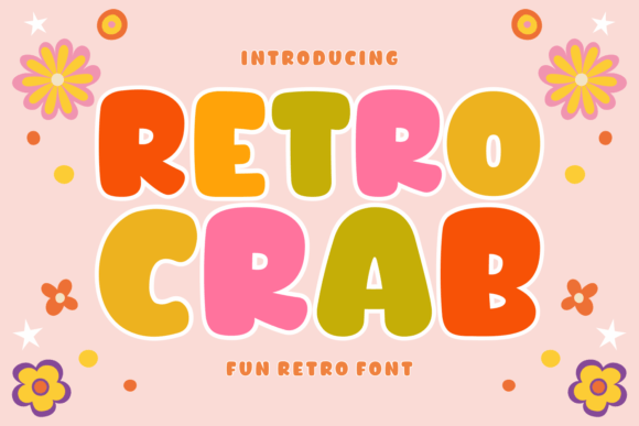Retro Crab: A Groovy Display Font for Handmade Labels, Invitations & More