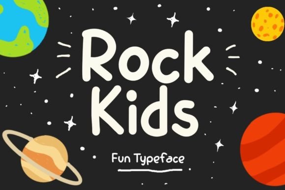Rock Kids: A Playful Typeface for Charming Editorial Layouts