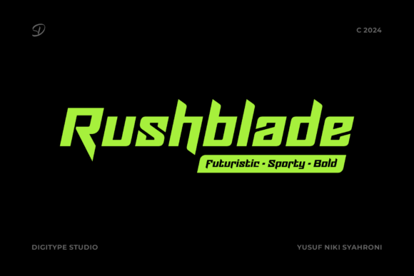Rushblade: A Bold Display Font for Makers Who Need Speed and Style