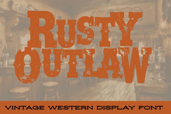 Rusty Outlaw: A Bold Display Font for Wild-West-Inspired Brand Campaigns