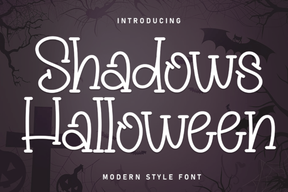 Shadows Halloween: A Playful Display Font for Spooky Branding