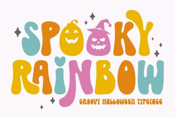 Spooky Rainbow Font: A Retro Halloween Typeface That Elevates Brand Design