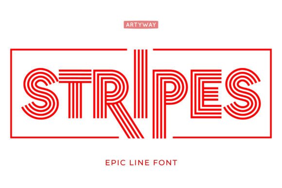 Stripes: A Bold Display Font That Elevates Small Business Branding