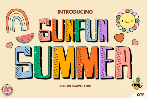 Sunfun Summer: A Vibrant Typeface for Lively Editorial Design