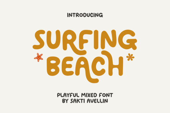 Surfing Beach Font: A Playful Display Typeface for Digital Branding